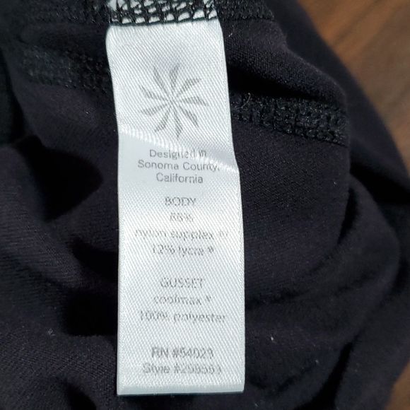 Athleta Womens Power Ananda Capri Athletic Cropped Pants #268553 Black Size Med - Picture 13 of 14